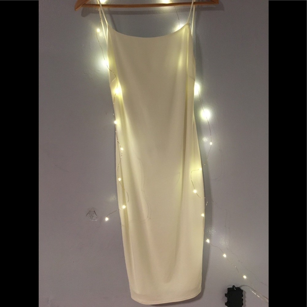 Midi Backless Ivory Dress